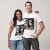 T-shirt Chimpanzé stylisé (Unisexe)