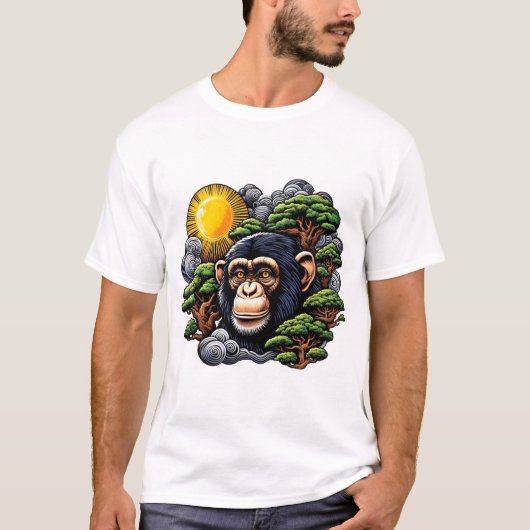 T-SHIRT CHIMPANZEE 4 (Devant)