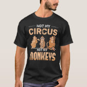 T-shirt Chimpanzee Circus Zoo Animal Monkey Lover Monkey (Devant)