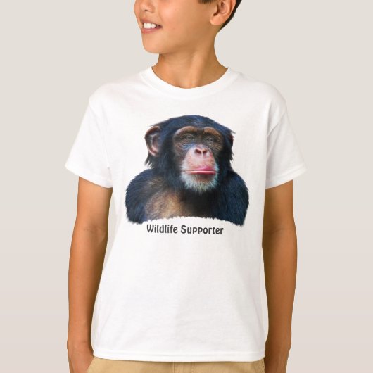T-shirt CHIMPANZEE II Wildlife Supporter (Devant)
