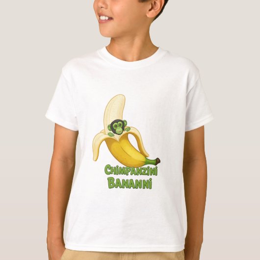 T-shirt Chimpanzini Bananini | Funny Cerveau Itali (Devant)