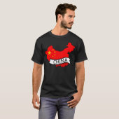 T-shirt China Flag Map (Devant entier)