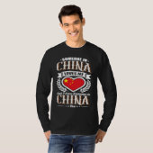 T-shirt China Heart Flag Someone in China Loves Me (Devant entier)