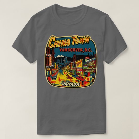 T-shirt Chinatown Vancouver BC Canada (Design devant)