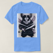 T-shirt Chinchilla en costume de ninja (Design devant)