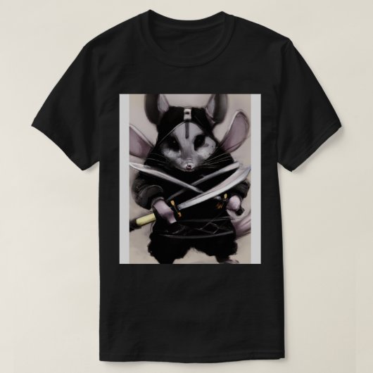 T-shirt Chinchilla en costume de ninja (Design devant)
