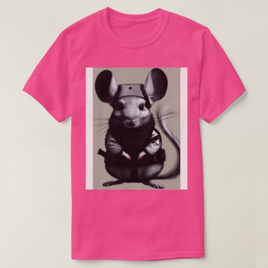 T-shirt Chinchilla en costume ninja 1 (Design devant)