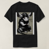 T-shirt Chinchilla en costume ninja 2 (Design devant)