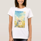 T-shirt Chinchilla Joyeux aperçu des Fleurs sauvages (Devant)