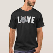 T-shirt Chinchilla Love Courte Queue Long Queue Breeder C (Devant)