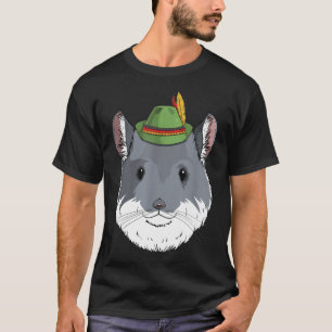 T-shirt Chinchilla Oktoberfest Allemand Bavarois Casquette