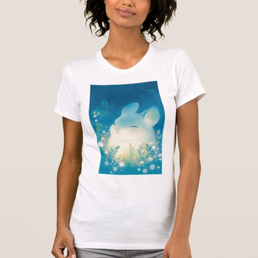 T-shirt Chinchilla Serene Floral Retreat (Devant)