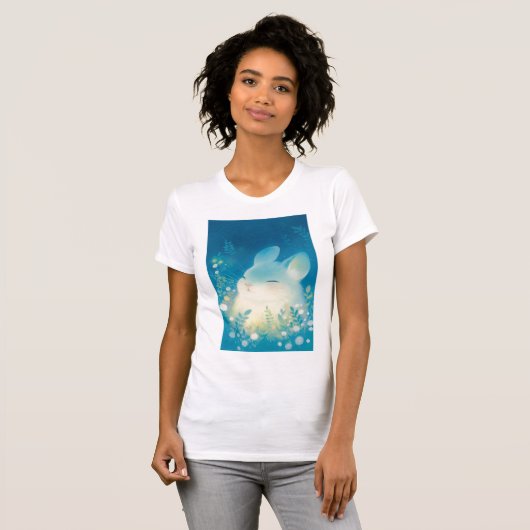T-shirt Chinchilla Serene Floral Retreat (Devant entier)