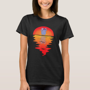 T-shirt Chinchilla Sunset Vintage Retro Danser Chinchilla