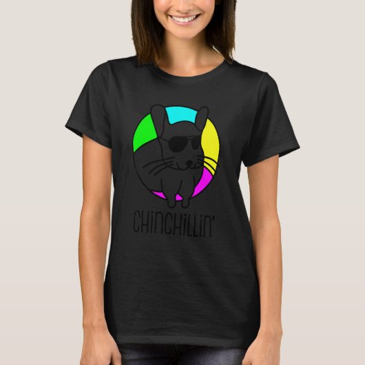 T-shirt Chinchillin' Cool Chinchilla (Devant)