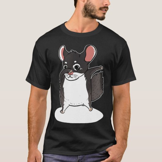 T-shirt Chinchillin Dabbing Chinchilla (Devant)