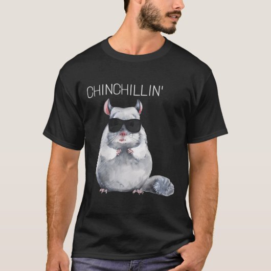 T-shirt Chinchillin' drôle Chinchilla (Devant)