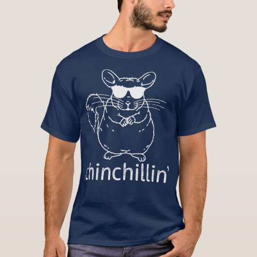 T-shirt Chinchillin Funny Chinchilla Lunettes de soleil Ca (Devant)