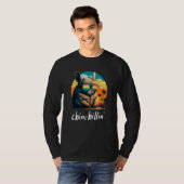T-shirt Chinchillin' Retro Groovy Chinchilla  4 (Devant entier)