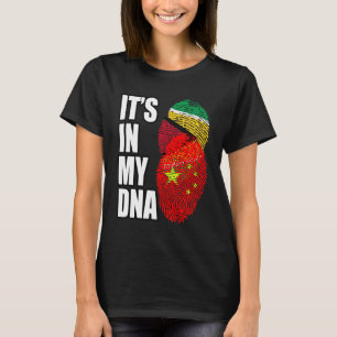 T-shirt Chine Et Guyane Mélangent L'ADN Patrimoine Du Drap