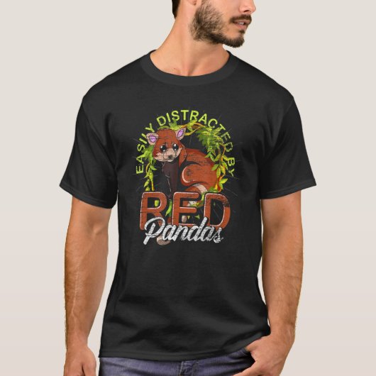 T-shirt Chine Forêt Animale Faune Panda Rouge Chinois (Devant)