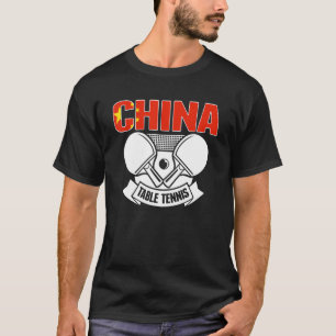 T-shirt Chine Ping Pong Chinese Table Tennis Team Soutien