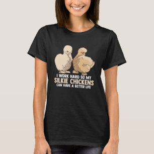 T-shirt Chine Silkie Poulet d'élevage de poulets de soie