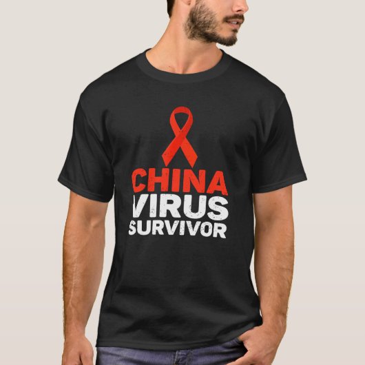 T-shirt Chine-Virus-Survivant 1 (Devant)