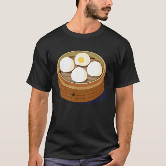 T-shirt Chinese Dim Sum Sweet Bun Foodie (Devant)