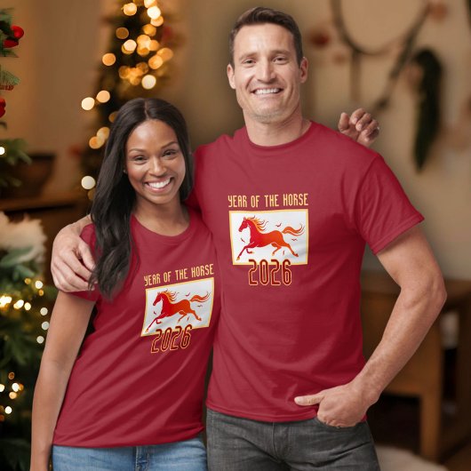 T-shirt Chinese Fire Horse New Year 2026