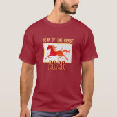 T-shirt Chinese Fire Horse New Year 2026 (Devant)