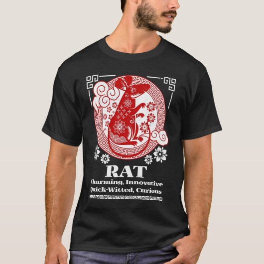 T-shirt Chinese Zodiac Rat Personality (Devant)