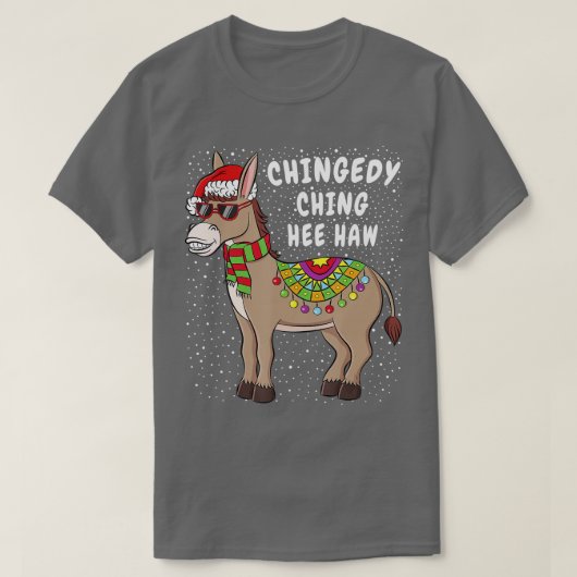 T-shirt Chingedy Ching Hee Haw Appareils Joyeux Noël Amusa (Design devant)
