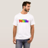 T-shirt Chinois d'arc-en-ciel Crested (Devant entier)