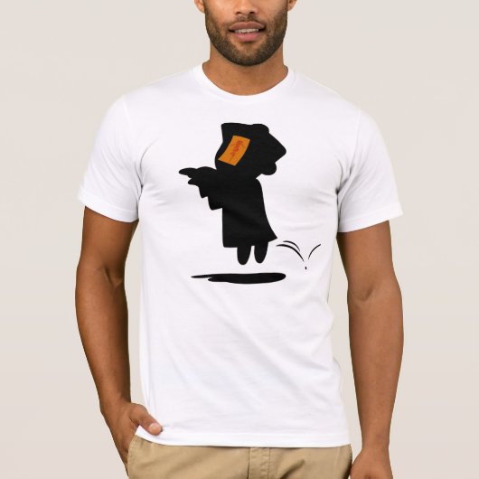 T-shirt chinois de 殭屍 de vampire (Devant)