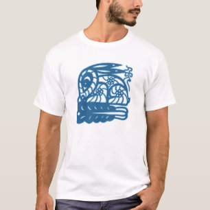 T-shirt chinois de lapin de zodiaque