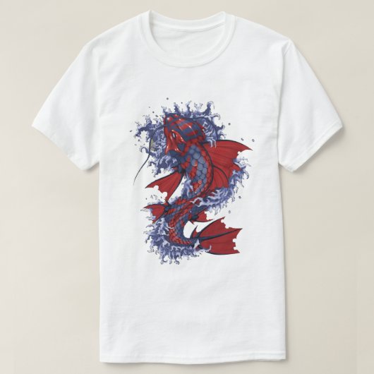 T-shirt chinois de poisson - artisanat traditionne (Design devant)