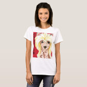 T-shirt chinois en bloc couleur crêpé (Devant entier)
