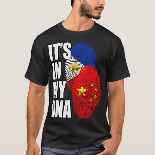 T-shirt chinois et philippin pour le mélange ADN d (Devant)