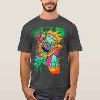 T-shirt Chinois Foo Fu Chien Gardien Lion Shishi
