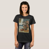 T-shirt Chinois Peonies et Mandoline par Paul Gauguin (Devant entier)
