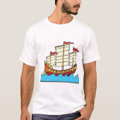 T-Shirt chinois pour hommes de voilier (Devant)