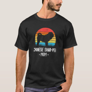 T-shirt Chinois Shar-Pei Maman Rétro Vintage