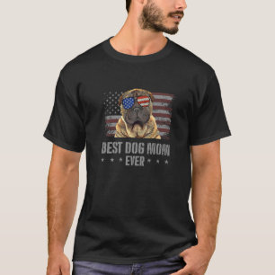 T-shirt Chinois Shar Pei Meilleur Chien Maman Jamais Rétro