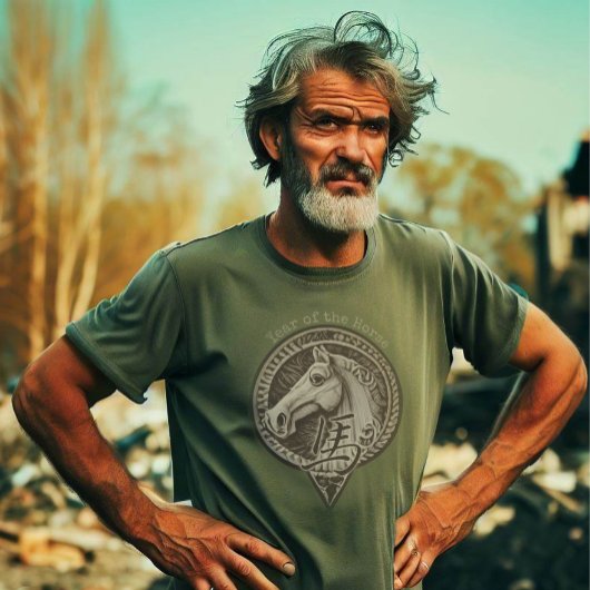 T-shirt chinois Zodiac "Cheval"