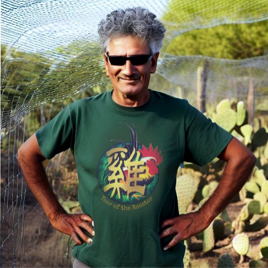 T-shirt chinois Zodiac "coq"