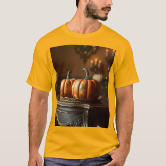 T-shirt Chinoiserie citrouille