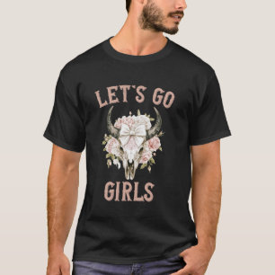 T-shirt Chinoiserie Florale Rose Coquette Nœud Country Oue