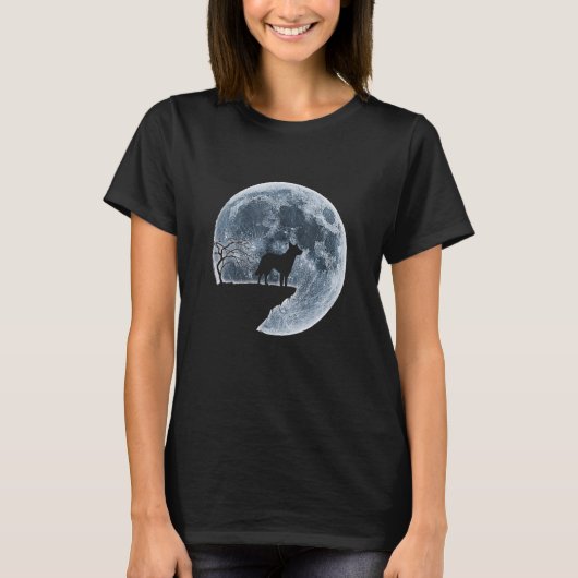T-shirt Chinook Halloween Costume Lune Silhouette (Devant)