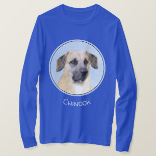 T-shirt Chinook (Oreilles Laissées) Peinture - Art Chien o